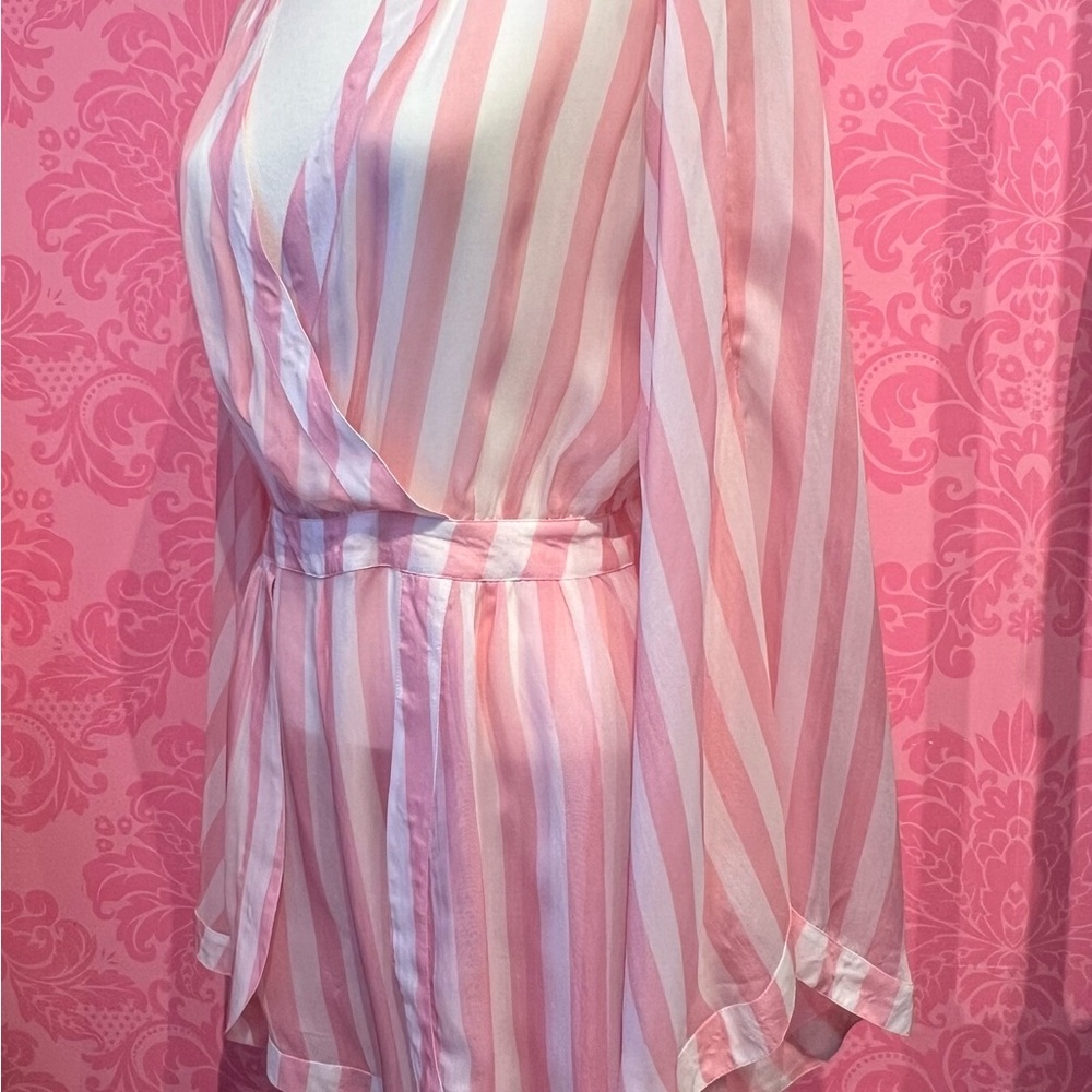 ALEXANDRA MIRO - ROMPER -PINK AND WHITE STRIPED